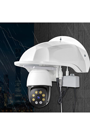 Choice White Protective Covers Shield Wall Waterproof Rainproof Cover Turret Dome Cameras Protection Box Se