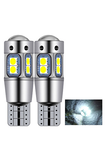 Choice قطعتان أبيضتان، قطعتان فائقتا السطوع T10 W5W 168 192 مصباح خلفي LED أبيض 3030 10SMD 12 فولت مصباح سيارة LED أوتوماتيكي C