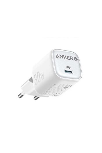 Anker Zolo 30W Gelişmiş GaN II Teknolojisi USB-C Şarj Cihazı - Beyaz - A2698
