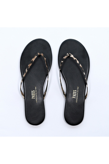 Tkees Γυναικείες σαγιονάρες Classic Stylish Daily Black/Leopard II