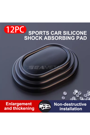 Choice No Logo Blalion 12pcs Car Door Anti-shock Silicone Pad Shock Absorbing Gasket Trunk Sound Soundproof