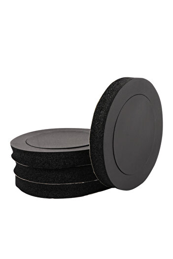 Choice black 4pcs 6.5" Car Door Soundproof Cotton Speaker Bass Ring Foam Woofer Pad Noise Sound Insulation