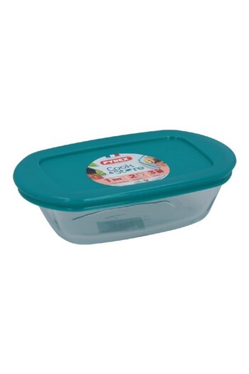 Pyrex Rectangular Dish with Lid 0.4 Liter