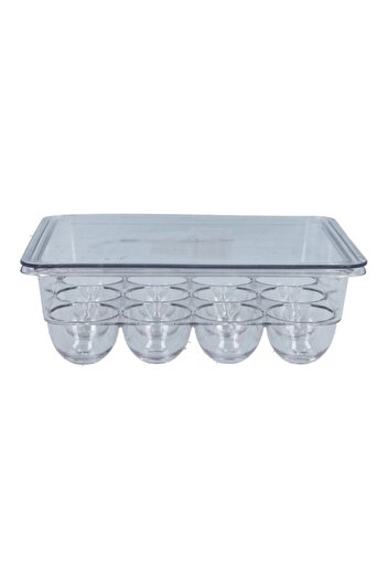 Felli Square Shape Plastic Refrigerator Egg Holder with Cover Small