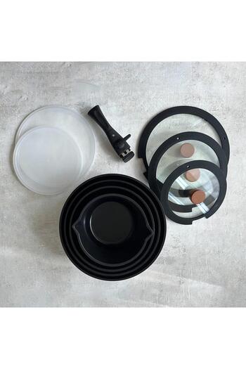 NEOFLAM MIDAS BLACK INDUCTION 11 PIECES