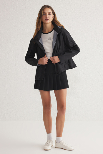 Trendyol Collection Oversize Striped Lined Raincoat - TWOAW25YR00003
