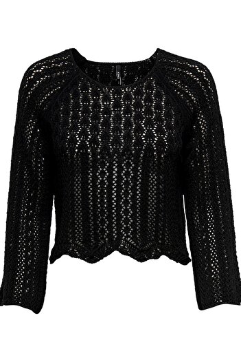 ONLY Onlnola Life 3/4 Pullover Knt Noos Black