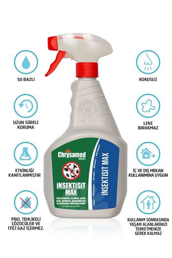 Chrysamed Insektisit Max 1000 ml Kene Bit Pire Böcek Haşere İlacı