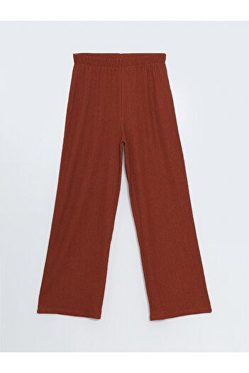 LC Waikiki Elastic Waist Textured Women's Trousers