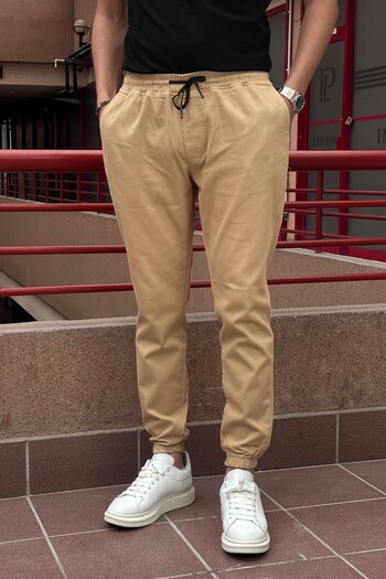 inpool Men's, Elastic Waist and Leg, Flexible Fabric, Jogger Pants