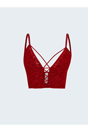 LC Waikiki Gemustertes Bralette ohne Bügel und ohne Füllung