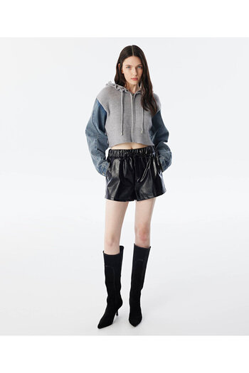Twist Denim Mix Knitwear Cardigan