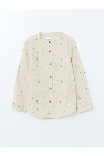 LC Waikiki Judge Collar Printed Boy's Shirt