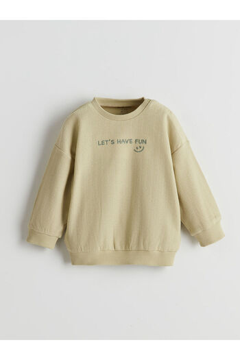 LC Waikiki LCW baby Bisiklet Yaka Erkek Bebek Sweatshirt ve Eşofman Alt 2'li