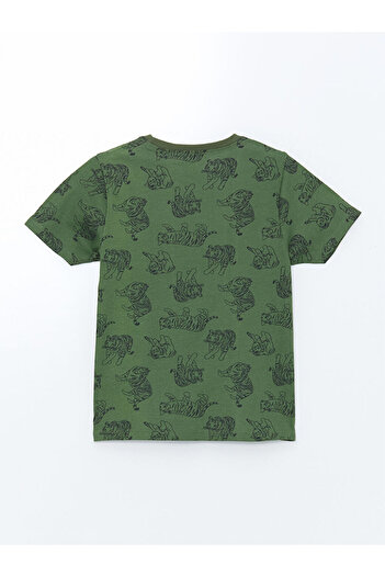 LC Waikiki LCW Kids Bisiklet Yaka Baskılı Erkek Çocuk Pijama Takım