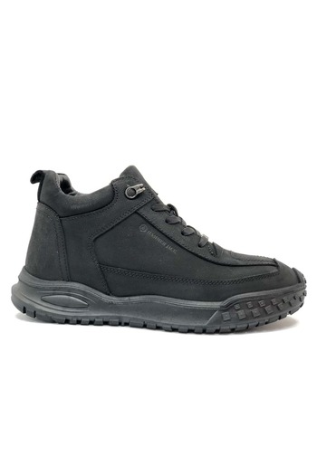 Hammer Jack 102-24882-M Gustava Hakiki Deri Casual Erkek Bot SİYAH-NUBUK