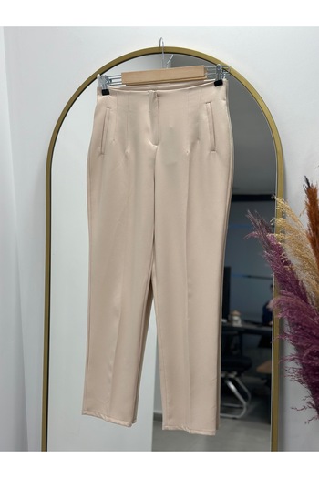 Ebrar Store Stone Color Beren Hidden Pocket Trousers - Mt1508