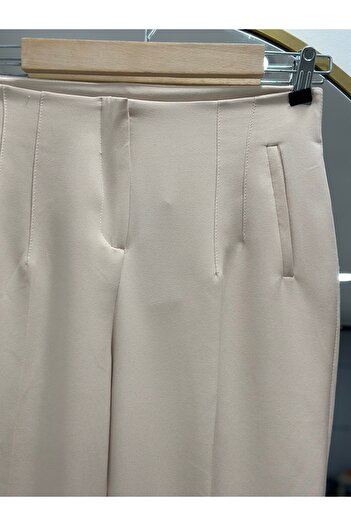 Ebrar Store Stone Color Beren Hidden Pocket Trousers - Mt1508