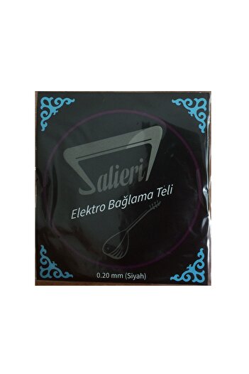 Salieri Μαύρο ηλεκτρικό σύρμα σύνδεσης 0,20 mm - 020 σετ