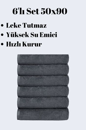 Dotamess 6 Pieces 50X90Cm Microfiber Sports Towels - Hand and Face Hairdresser, Stain and Hair Dye-Free