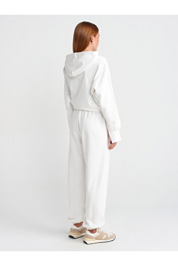 Dilvin Basic Ecru Jogger Pants with Size 70458