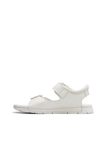 CLARKS White Genuine leather Sandals For Kids