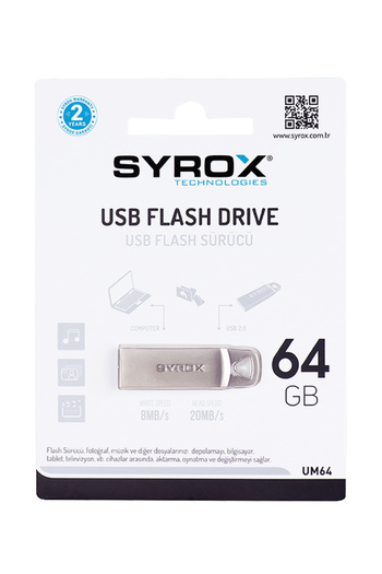 Syrox Um64 64Gb Metal Flash Memory
