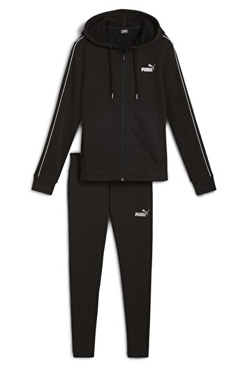 Puma 683046 Metallic Tracksuit FL Kadın Eşofman Takımı SİYAH
