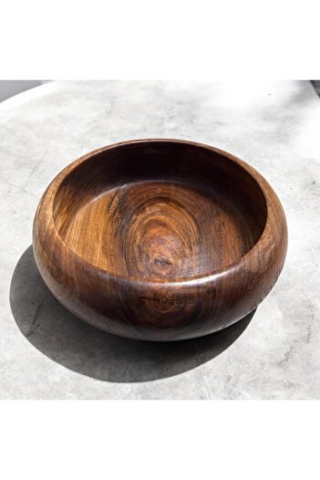 zagorwood Walnut Bowl, Wooden Bowl, One Piece Bowl