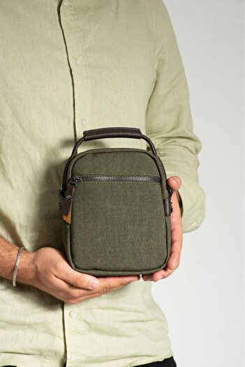Çanta Trend Men's Messenger Bag Hand Holding Shoulder Bag 18*12 cm Crossbody Bag Mega Bag Canvas Fabric