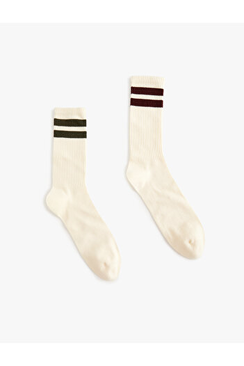 Koton Tennis Socks 2 Pack Multicolored