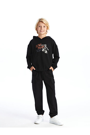 LC Waikiki Boys' Cargo Jogger Pants with Elastic Waist