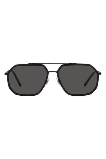 Dolce&Gabbana Dolce & Gabbana Man Pilot Sunglasses- Dg 2285 - Lense Size:60mm - Black Matte/black