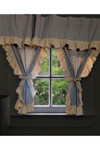 TUNCAY TEKSTİL 100% Natural 3-Side Rushed Grey Linen Buldan Curtain En X Size Shape