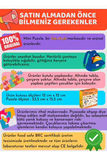 DoerKids İtfaiye İstasyonu Mini Puzzle | 3-7 Yaş - 40 Parça