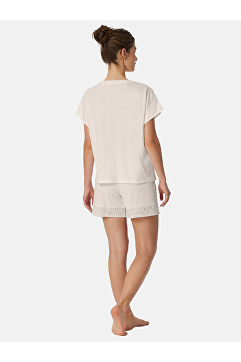 Schiesser Shorty Casual Nightwear Leichter Schlafanzug Kurz