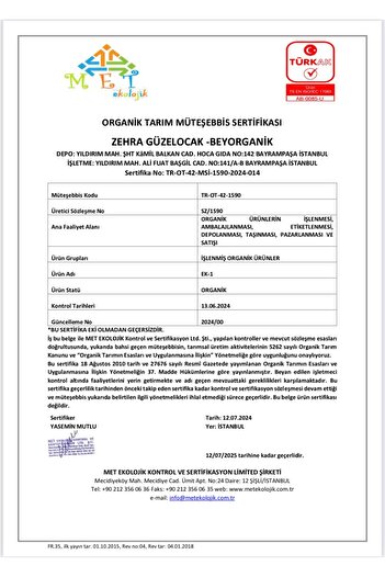 BEYORGANİK Organik Sebze Çorbaları Paketi 3'lü (PESTİSİT VE AFLATOKSİN ANALİZLİ)