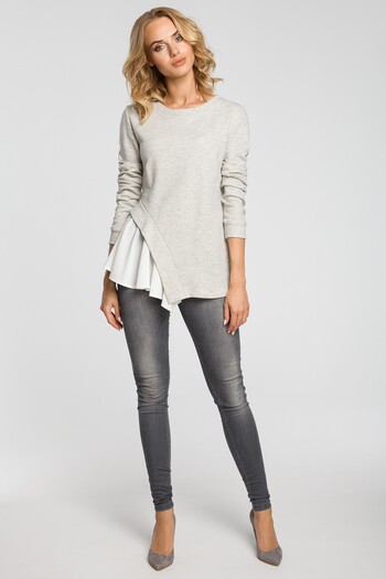 Made of Emotion Two-layer asymmetrical blouse