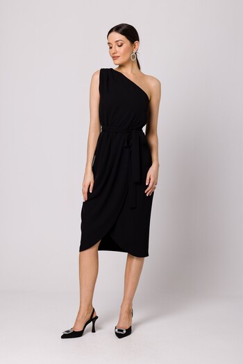 Makover Elegant one-shoulder dress