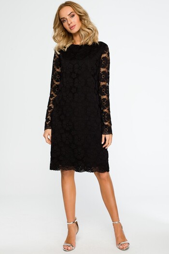Made of Emotion Elegant dress slim long sleeves