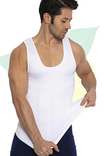 elilom Men's Corset Undershirt - Belly Recovery and Waist Slimming, Upright Posture (Yukka)