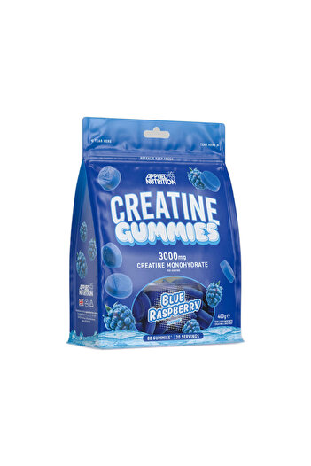 applied nutrition Creatine Gummies, Blue Raspberry, 80 Gummies