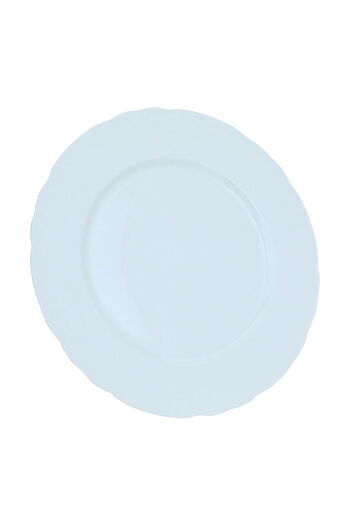 Alsaif Gallery Saif Gallery Porcelain Serving Platter, 12", Round - White