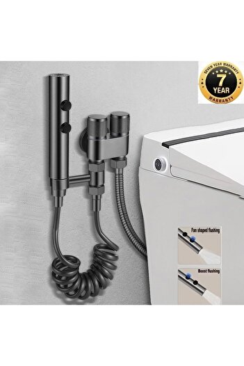 OEM Anthracite Bathroom Bidet Pressure Sprayer Bidet Tap Toilet Seat Hose