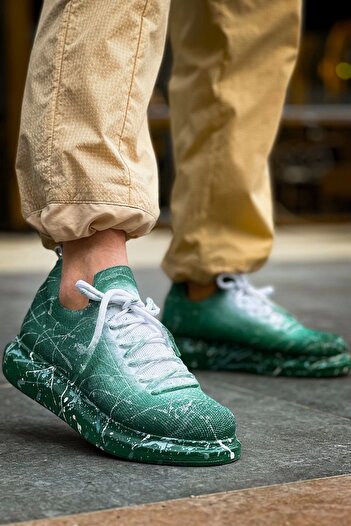 Chekich Kömen Ch307 Πολύχρωμα Ανδρικά Παπούτσια Tricot Green Splush
