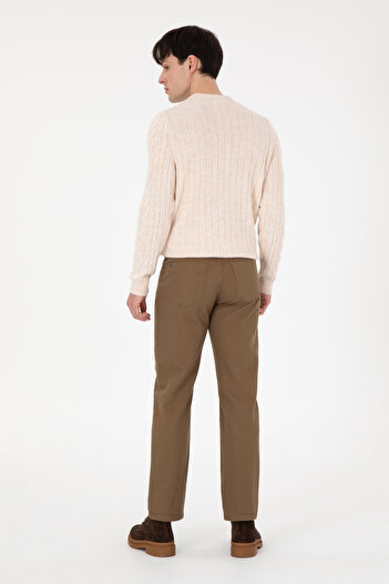 U.S. Polo Assn. Erkek Haki Kanvas Pantolon 50291178-VR027