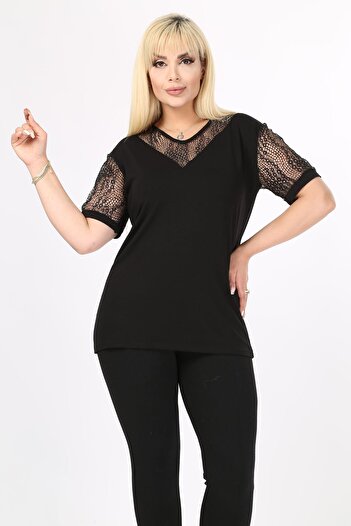 Moday Short Sleeve Plus Size Blouse 20E-17851