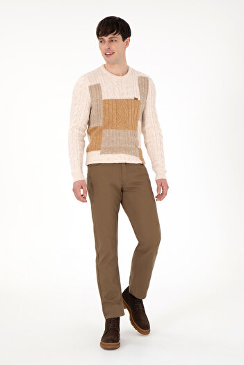 U.S. Polo Assn. Erkek Haki Kanvas Pantolon 50291178-VR027