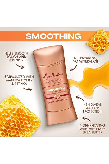 Shea Moisture Raw Shea Butter & Hyaluronic Acid Moisturizing Antiperspirant Stick Deodorant 74GR