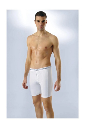 Anıt Black-Grey-White Lycra Long Boxer Set of 3